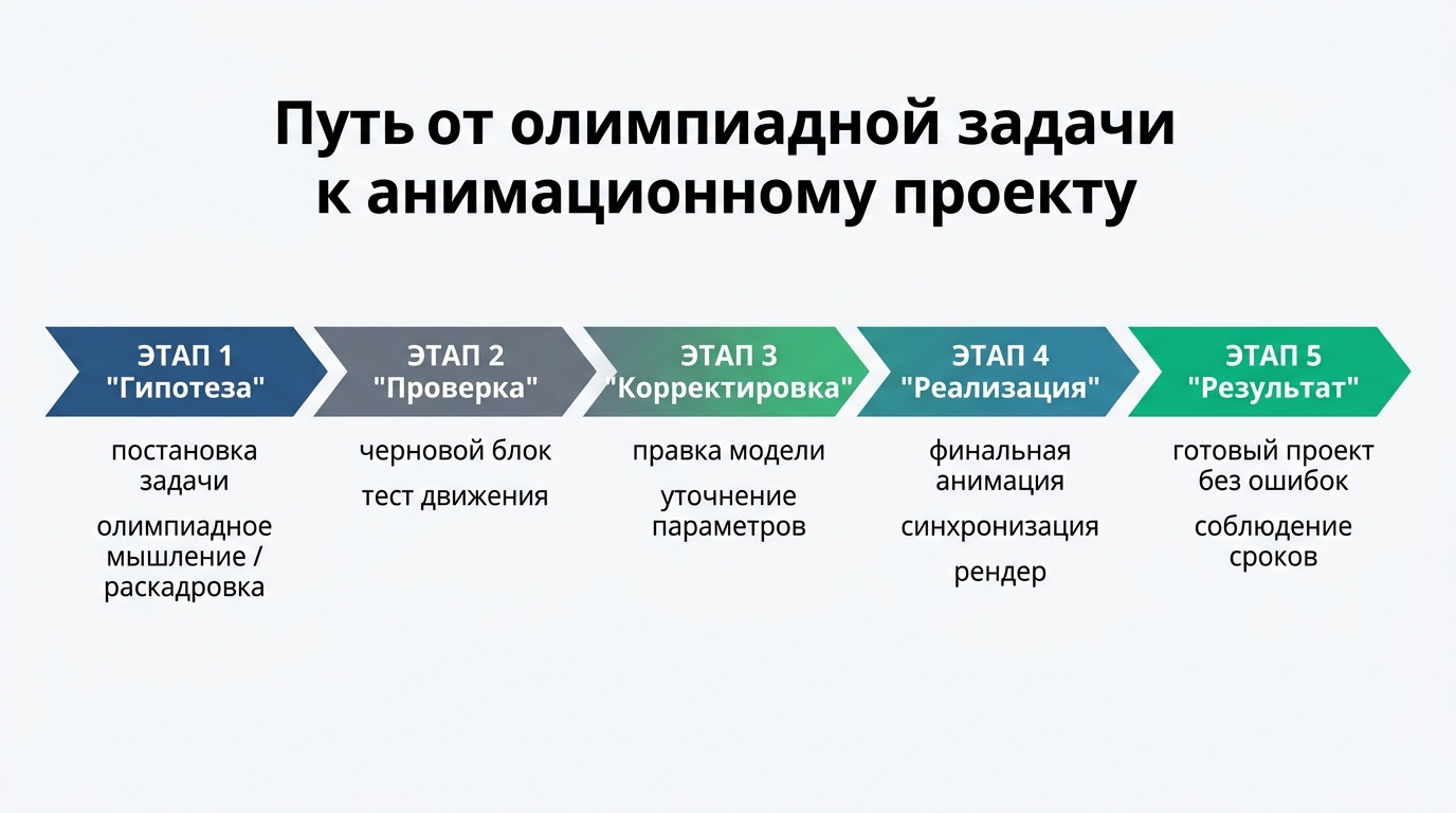 Путь от олимпиадной задачи к анимационному проекту